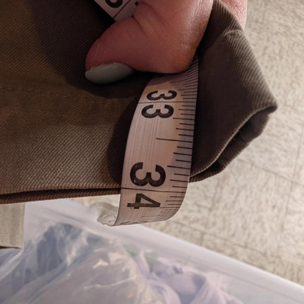 VTG Banana Republic Gavin Chino Pants Mens 32/34‎ Brown Cotton Classic Heritage